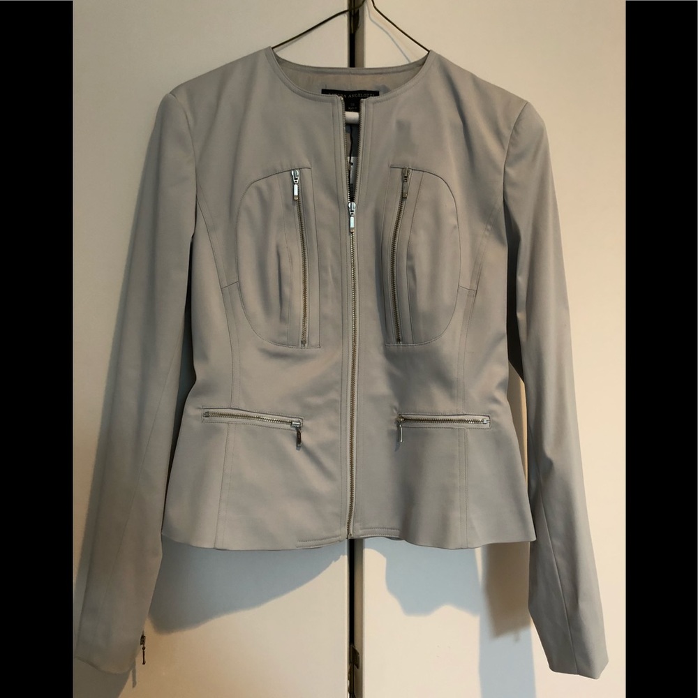 Beautiful slate gray motto jacket